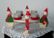 Adventskranz schneemann - adventskranz,