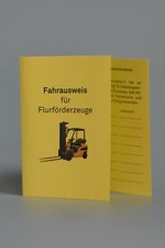 Gabelstaplerschein -Ausweis für Flurförderzeuge-Fahrerausweis Gabelstapler 10stk