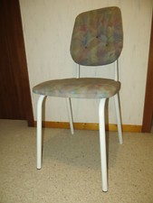 Küchenstuhl Stuhl mit Polster gepolstert gut erhalten weiß