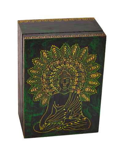 Buddha holzbox klein - holzbox, h:7,5