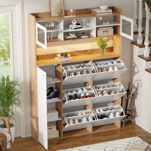 Schuhschrank schmal mit - , led