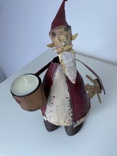 Teelichthalter Weihnachtsmann aus Metall