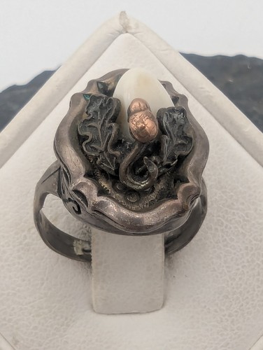 Antiker grandl ring 835 silber - antiker,