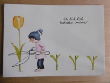 Postkarte  Kunstkarte älter   Ich lieb dich trotzdem immer - Helme Heine