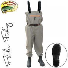 FLADEN Breathable Rockgrip Wathose - Angel Watstiefel Wasserdicht + ATMUNGSAKTIV