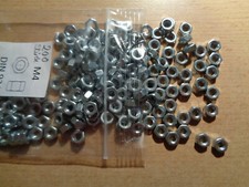 Sechskant-Muttern M4, 200 St. Stahl verzinkt, NEU, 