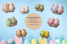 Eierkerzen 4er set - set, –