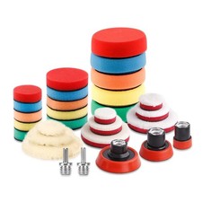 SPTA 29pcs 25/50/80mm Polierpads M14 Gewinde Adapter für Schleifen Polieren