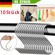10 Metallhaken S Haken Küchenhaken Fleischerhaken Metall Edelstahl Räucherhaken
