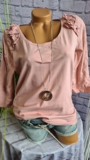 Umstandsmode Umstands T-Shirt 36 38 40 42 Umstandsshirt Rosa 3/4 Arm (203) NEU