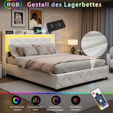 Boxspringbett 140x200 mit LED