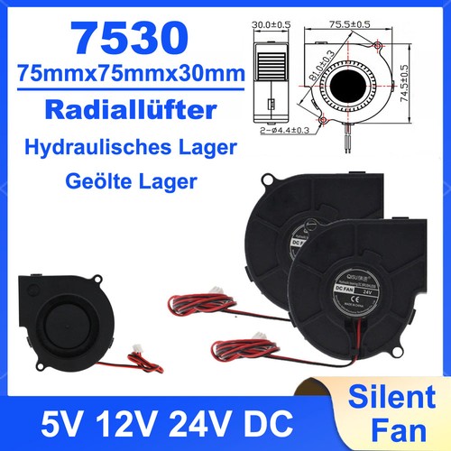 7530 75mm radiallüfter - 7530,
