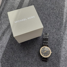 Michael Kors Armbanduhr schwarz mit Gold selten für Frauen / TOP ZUSTAND !!!