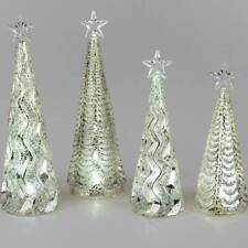 Tannenbaum Glas mit Glitzer 24cm