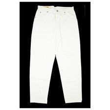 Edwin Newton Slim Unisex Jeans Hose Karotte 80er 90er Legendär W33 L30 weiß NEU