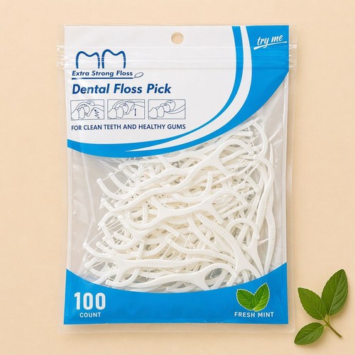 Dental floss picks - picks, zahnseide