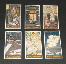 6 Sammelbilder Kaufmannsbilder Gartmann Serie 390 ,,Des armen Kindes heil.Christ