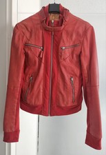 Arma Collection Lederjacke Echtleder Damen, Größe 36, Farbe rot, Echtes Leder 
