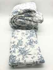 Laura Ashley Bettwäsche-Set Doppelbett Blumenmuster Baumwolle Wendbar