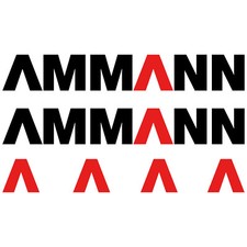 AMMANN 98 x 14,5cm aufkleber