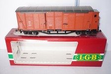 BOD/3] LGB G 4063 ged. Güterwagen mit Bremserhaus 16818 ÖBB + Metallachsen OVP