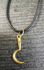 Halskette Druiden Sichel Anhänger Necklace Druide Pendant
