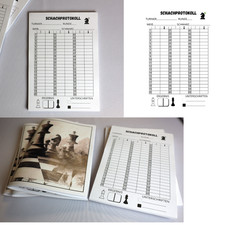 Schachprotokoll Notenbuch Schach-Notizbuch & Partieblock A5-50 Blatt für Spieler