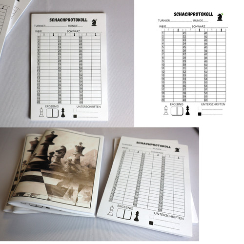 Schachprotokoll notenbuch - schachprotokoll,