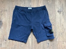 Original Stone Island Short, Gr. XXL, dunkelblau