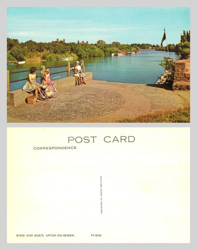 Postkarte fluss und - fluss,