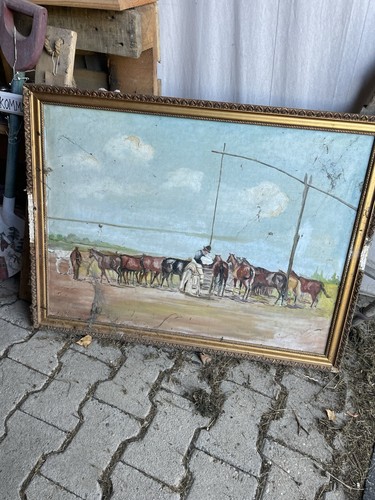 Gemälde öl mit pferde auf - mit,