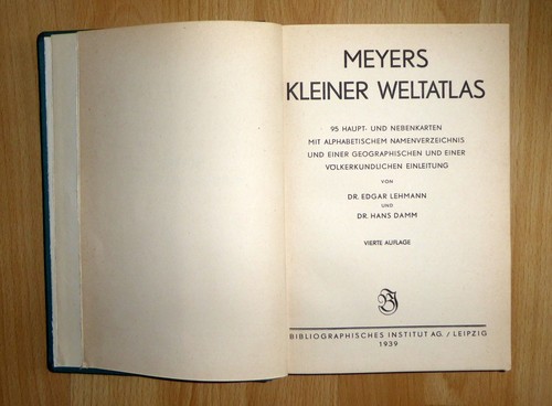 Meyers kleiner weltatlas 1939 - meyers,