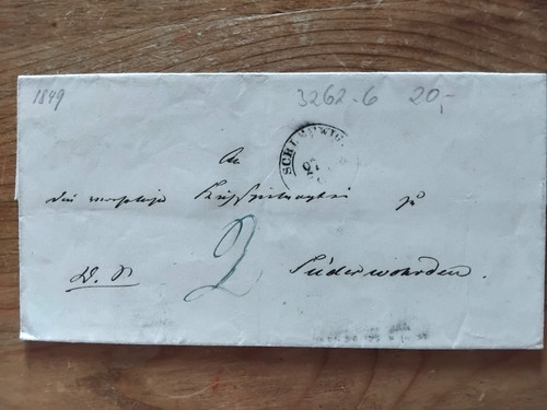Antik beleg anno - beleg, 1849