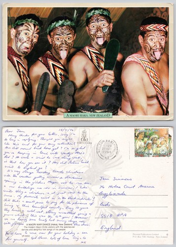 X01752 maori haka - haka, tattoos