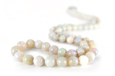 Damen Opalkette 86 Vollopale 950 Platin Karabinerverschluss [BRORS 13434]