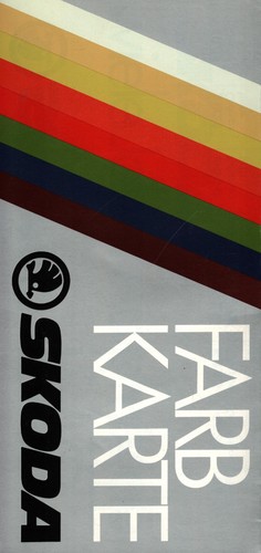 Prospekt skoda pkw farbkarte - skoda,