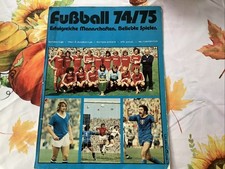 Deckblattseite Fußball Sammelalbum Bergmann 74/75 Gebraucht