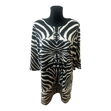 H&M Damen Kleid Zebra Muster