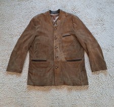Sanderson Wildbock Herren Luxus Trachten Wildleder Jacke Janker Gr M 50 L 52