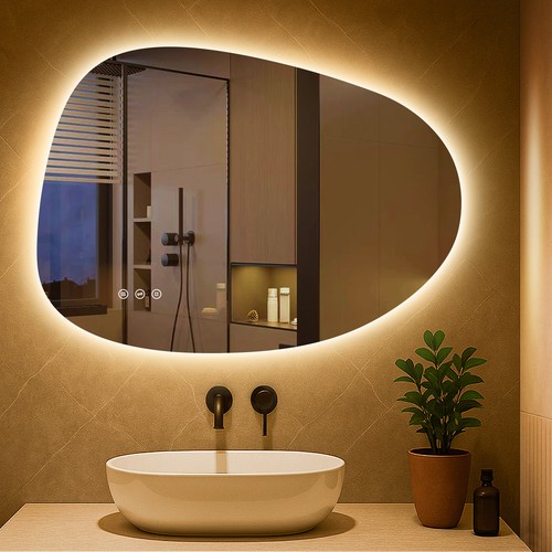Badspiegel mit led - badspiegel,