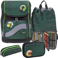 Belmil Schulranzen Set Premium Smarty Plus Twist of Lime 10-teilig Jungen Tasche