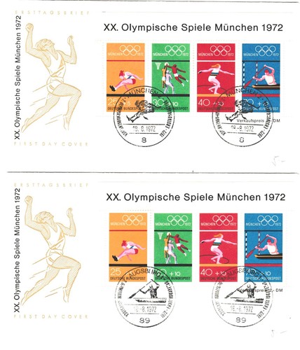 Bund block fdc olympische - block,