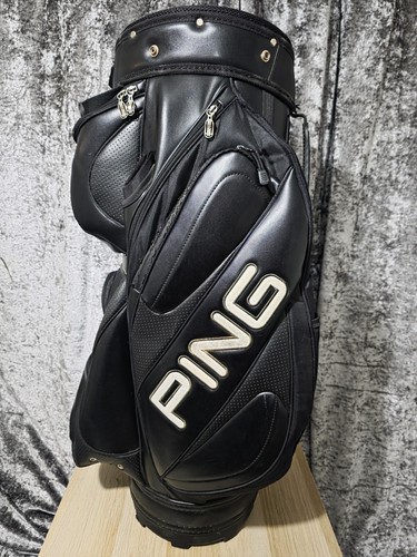 Ping schwarze leder golf cart - schwarze,