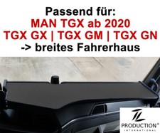 MAN TGX GX GM GN BREITES Fahrerhaus LKW-Tisch schwarz Ablagetisch durchgehend