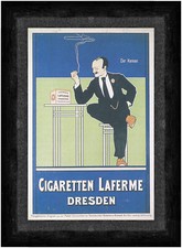 Cigaretten Laferme Dresden Unternehmen Marke Tabak Kunstdruck Faks_Werbung 456