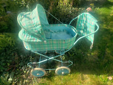 Retro Puppenwagen  80er Jahre türkis