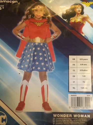 Wonderwomen kostüm 128 - gr.,