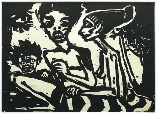 Emil nolde holzschnitt 1917 - holzschnitt,