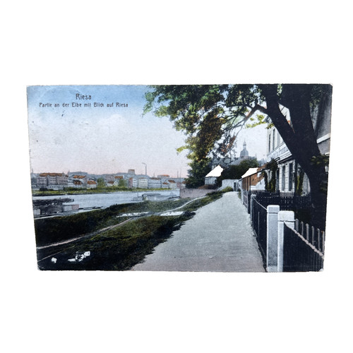Ansichtskarte postkarte riesa - ansichtskarte,