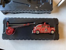  Feuerwehrauto mit Leiterwagen (rar) - Set - Matchbox Yesteryear - 1930 - YSFE01